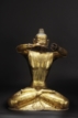 A LARGE GILT BRONZE SHAKYAMUNI BUDDHA STATUE