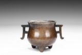 HU WENMING: A BRONZE TRIPOD CENSER