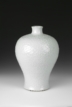 A WHITE-GLAZED MOULDED MEIPING VASE