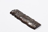 A ZITAN CARVED ARM REST