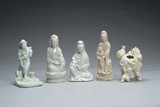 FIVE (5) BLANC DE CHINE FIGURES