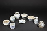 A GROUP OF BLUE AND WHITE PORCELAIN