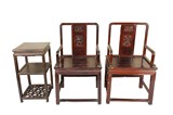 A SET OF WOODEN FURNITURE