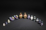 A GROUP OF THIRTEEN CLOISONNE WARES