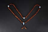 A FINE AMBER AND BLUE TOURMALINE COURT NECKLACE, CHAOZHU
