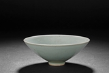 A CELADON GLAZED CONICAL BOWL