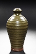 A TEA DUST GLAZED VASE
