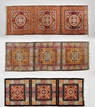 A SET OF THREE BUDDHISM WOOL RUGS