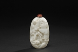 A JADE 'LANDSCAPE' SNUFF BOTTLE