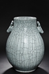 A GE-TYPE CRACKLED-GLAZED VASE