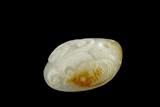 A HETIAN WHITE JADE CARVED PENDANT