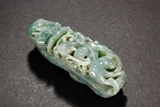A CARVED JADEITE 