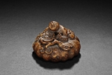 A ROOT CARVED DECORATIVE ORNAMENT 
