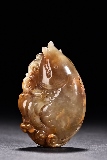 AN AGATE CARVING OF FISH