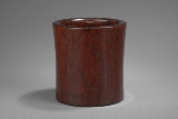 A HUANGHUALI WOOD BRUSHPOT