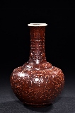 A GOURD CARVED VASE