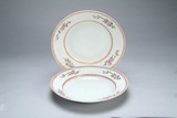 A PAIR OF EUROPEAN STYLE'FLOWER' DISHES