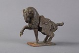 A BRONZE HORSE FIGURE