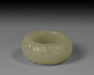 A CELADON JADE ARCHER'S RING