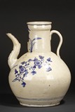 A BLUE AND WHITE EWER