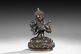 A BRONZE FIGURE OF MANJUSRI BODHISATTVA