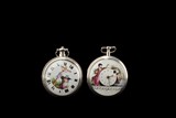 TWO SILVER POCKET WATCHES