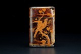 A CHINESE TORTOISE SHELL CARD CASE