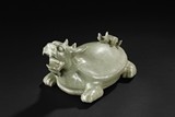 A LONGQUAN-TYPE DRAGON TURTLE FIGURE