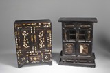 A PAIR OF CARVED WOODEN CABINET
