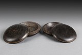 A PAIR OF ZITAN INK PAD BOXES