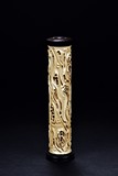 AN IVORY CARVED PARFUMIER