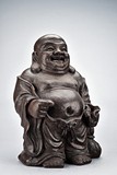 A YIXING ZISHA FIGURE OF BUDAI