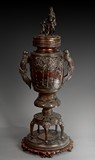 A MASSIVE JAPANESE CAST BRONZE CENSER