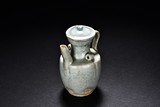 A YUE WARE CELADON GLAZED EWER
