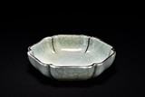 A CELADON GE-TYPE CRACKLEWARE DISH