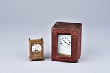 A SET OF TWO VINTAGE CLOCKS