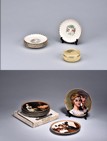 A GROUP OF VINTAGE PORCELAIN DISHES