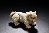 A JADE FIGURE OF QILIN 