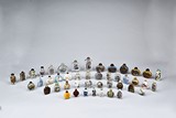 A SET OF 45 VARIOUS SNUFF BOTTLES 