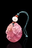 A PINK TOURMALINE PENDANT