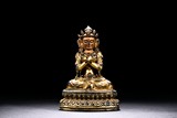 A GILT BRONZE BODHISATTVA STATUE