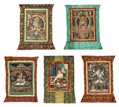 A SET OF TIBETAN THANGKAS