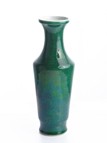 A GREEN GLAZE VASE