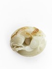 A WHITE JADE 'DOUBLE FISH' PENDANT 