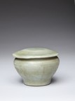 A LONGQUAN CELADON JAR AND COVER 