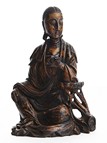 A HUANGYANGMU CARVED GUANYIN 