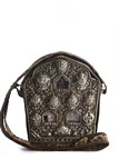 A SILVER TIBETAN TRAVELING SHRINE GAU BOX 