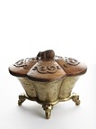 A LOBED GILT-BRONZE CENSER
