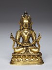 A GILT-BRONZE FIGURE OF AMITABHA