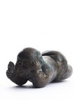 A BRONZE 'CHILD' PAPER WEIGHT
